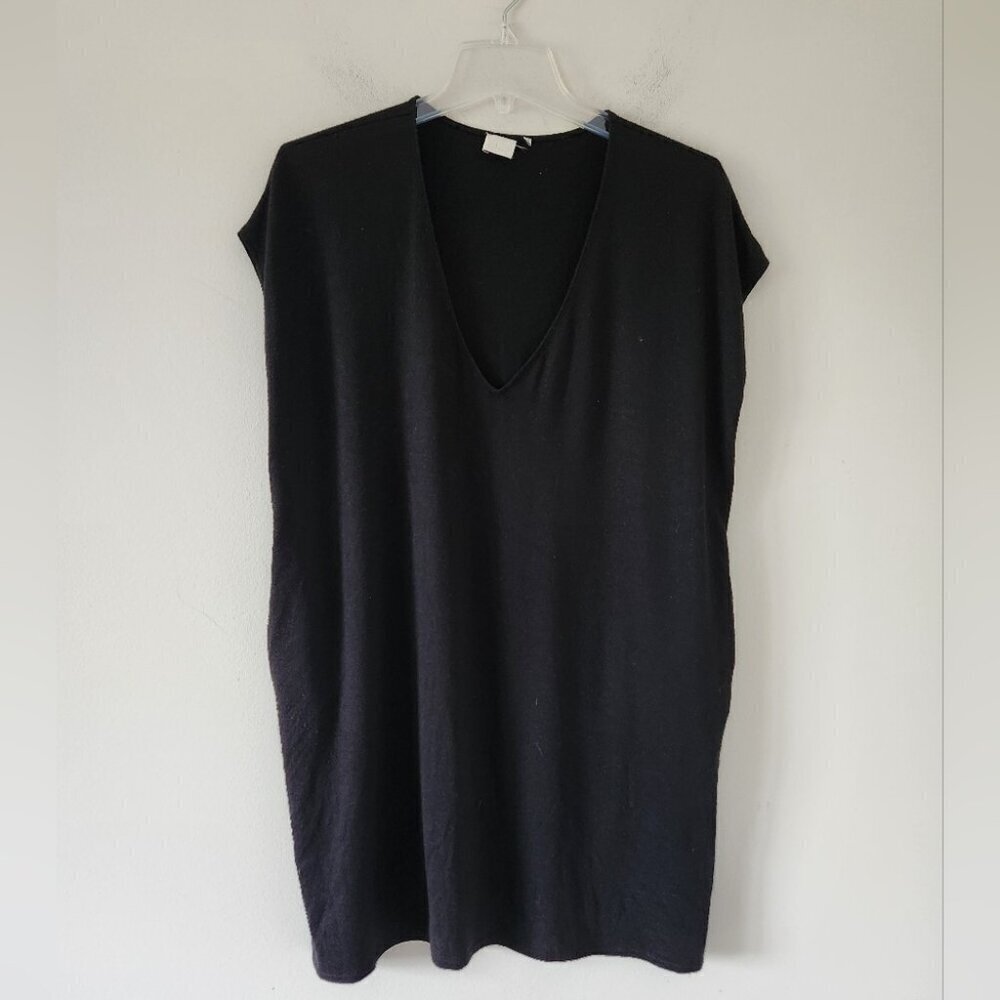 ARITZIA | Wilfred Free Shirt Dress Marcoux V-neck Black sz XS - Picture 3 of 7